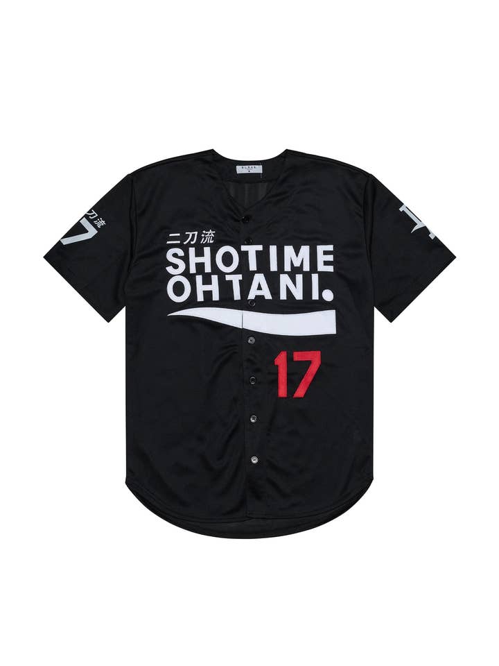 LA SHOTIME OHTANI JERSEY - (BLACK) for wholesale by Rip N Repair