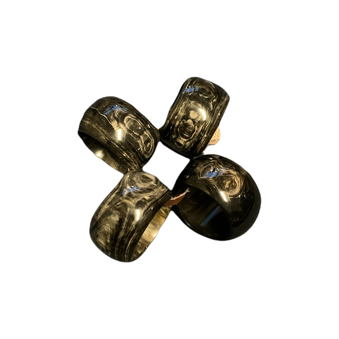 Harkiss Designs - Wholesale Napkin Ring - Horn Napkin Rings (Set of 4)7