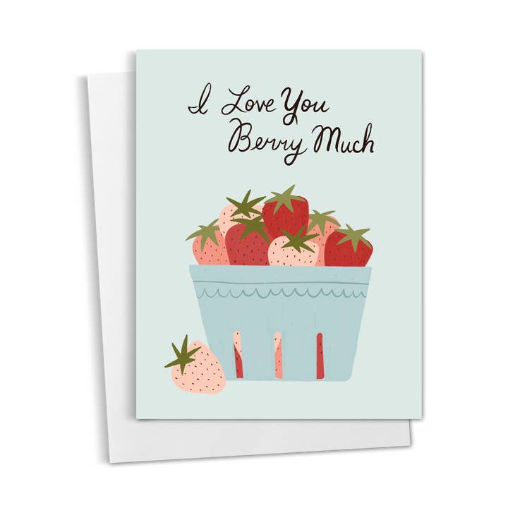 I Love You Berry Much Card for wholesale by Asteria Studio