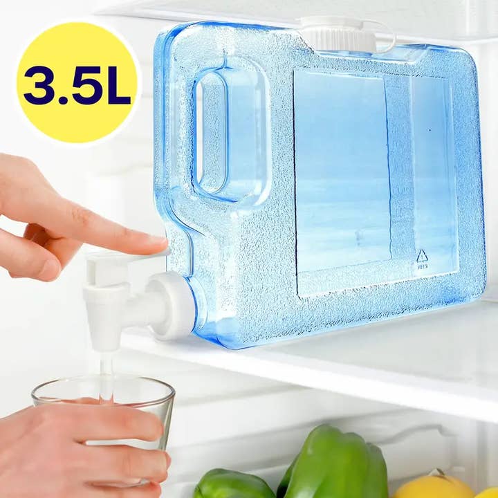 Jara Trading – wholesale Kitchen tool/gadget – Fridge Water Dispenser - Fridge Water Dispenser with Tap for Water, Juice and Other Cold Drinks - Reusable Water Dispenser for Fridge, Travel, Camping, Picnic and Outdoor Events