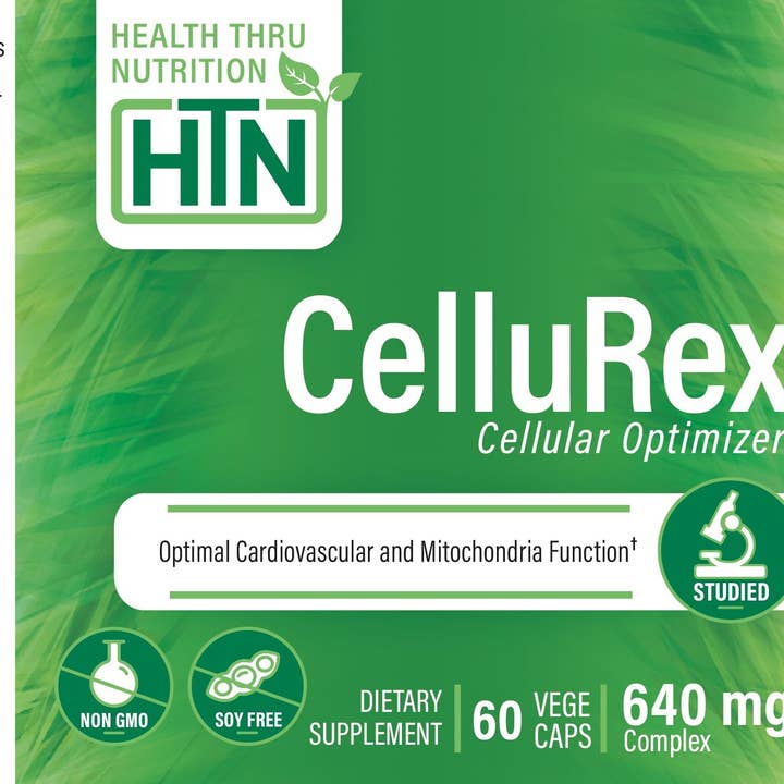 Health Thru Nutrition - Wholesale Oral Supplement/Vitamin - CelluRex Cellular Optimizer PQQ, Coq10 Plus, Vegan Certified