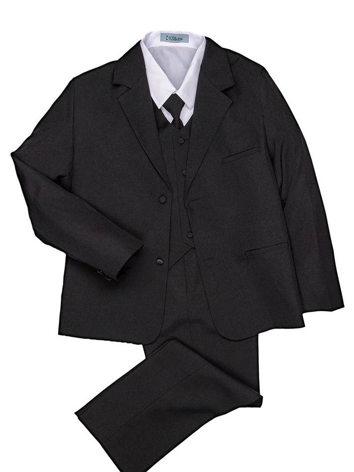 ”Mason” barn svart kostym (5-delars set) för wholesale av Tux-USA®