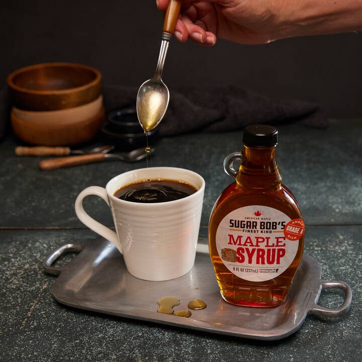 Sugar Bob's Finest Kind - Vendita all'ingrosso Sciroppi d'acero - Sciroppo d'acero puro - Amber Rich 8oz3