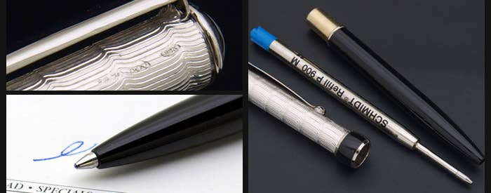 Grifos pens – wholesale Pen – Ballpoint pen/ pencil personalized silver & black lacquer4