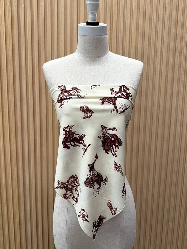 SC-5570-Lenço com Estampa de Cactos Western Giddy Up por atacado de Nylon Apparel