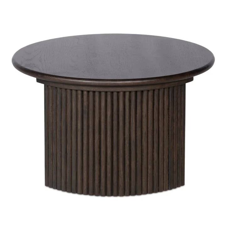 LOOMLAN - Wholesale Coffee Table - Penny Solid Oak Top Round Coffee Table5