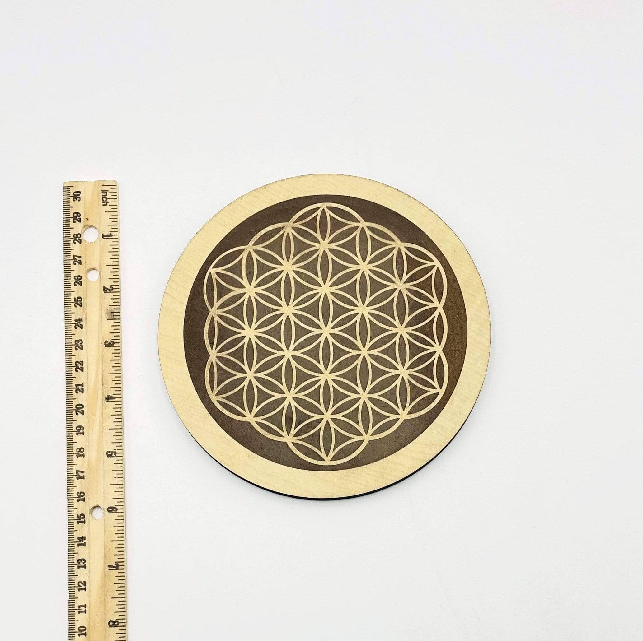 Rock Paradise - Wholesale Crystal Grid - Crystal Grid Flower of Life Wooden Grid2