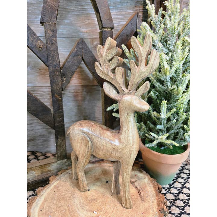 Wholesale Home Decor - Vente Décorations de table - Petit Cerf Trapu 10x5,5 po