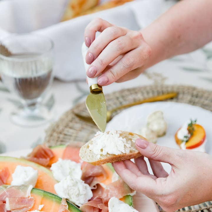 HOST AT HOME by The Bamboo Abode - Wholesale Cheese Spreader - Marble Cheese Knife Gift Set Starter Kit4