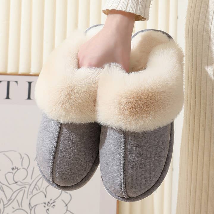 ACCITY - Wholesale Slippers - Women's - Fluffy Cozy Warm Soft House Slippers_CWSHS0253