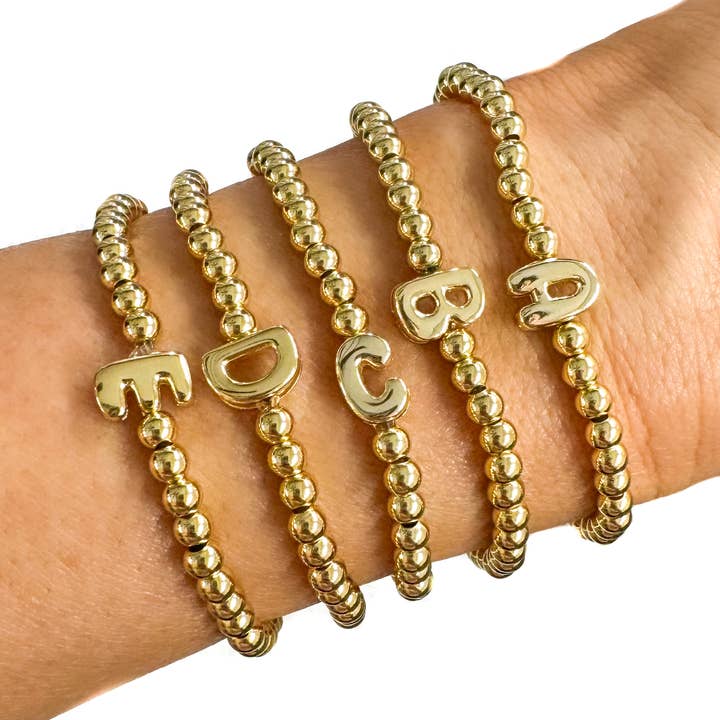 Savvy Bling - Wholesale Beaded Bracelet - Initial Bubble Bracelet1