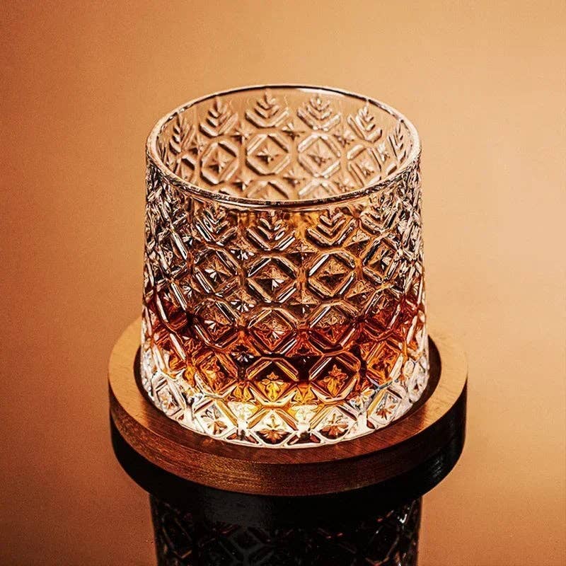 Kiyo Home - Vente Verres à cocktail/alcool - Verre à whisky rotatif | Verre à whisky | Verre à bourbon11