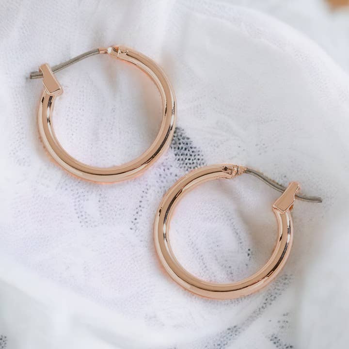 Howard's - Vendita all'ingrosso Orecchini a cerchio - Orecchini a cerchio in oro rosa0