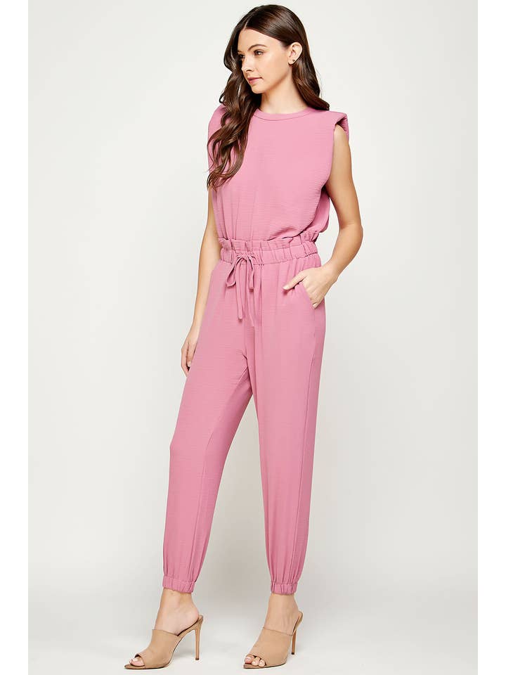 Strut & Bolt – wholesale Jumpsuit – Women's – Shoulder Muscle Padded Sleeveless Jogging Jumpsuit5