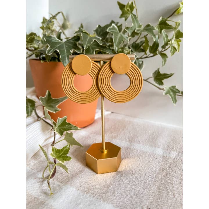 The Nothing Is Wasted Shop - Wholesale Dangle Earrings - Edna | Handmade Clay Earrings