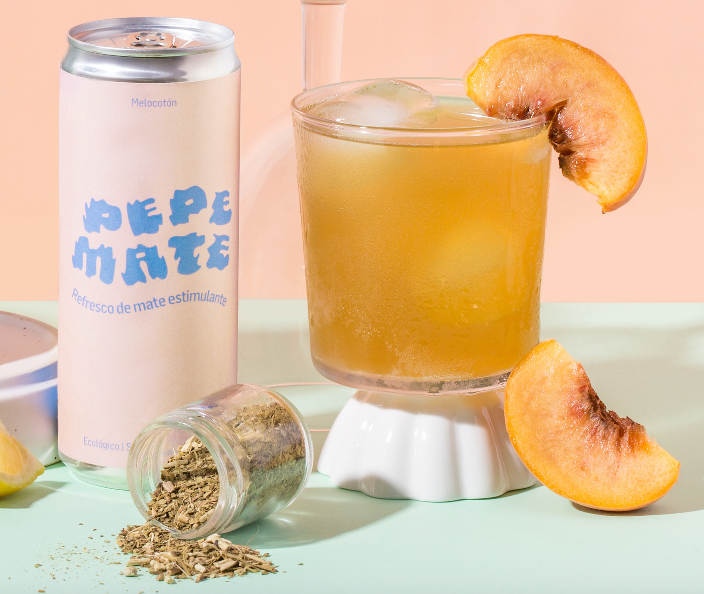 Pepe Mate – Bebida desportiva/energética por atacado – Pepe Mate sabor pêssego 33 cl1