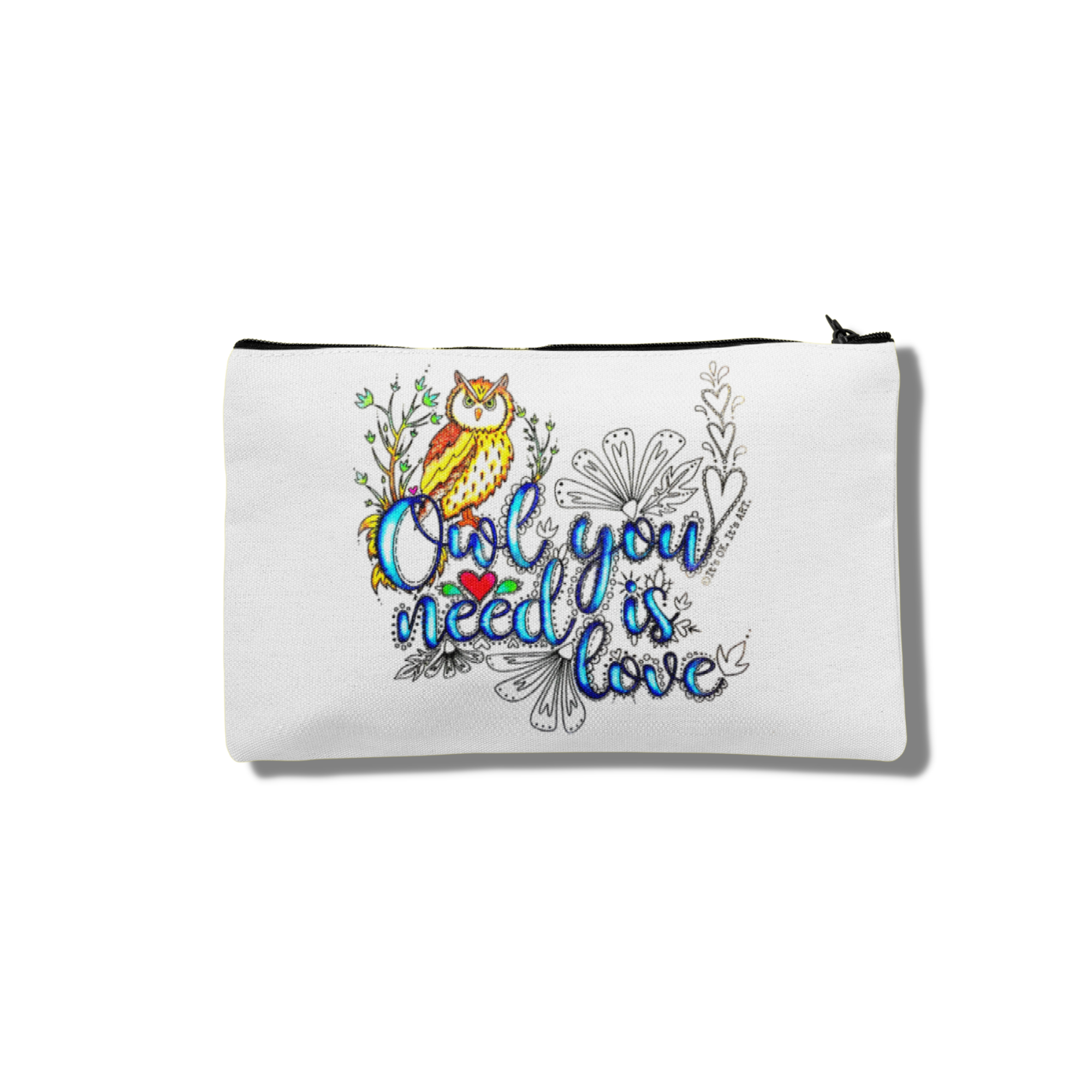 It's OK. It's ART. - Wholesale Pouch - Women's - Owl You Need Is Love Travel Zip Pouch4