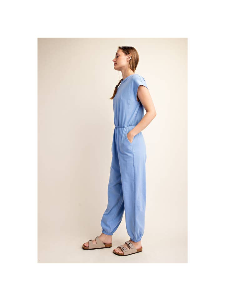 Rae Mode - Wholesale Jumpsuit - Women's - COTTON LYCRA OPEN BACK JUMPSUIT