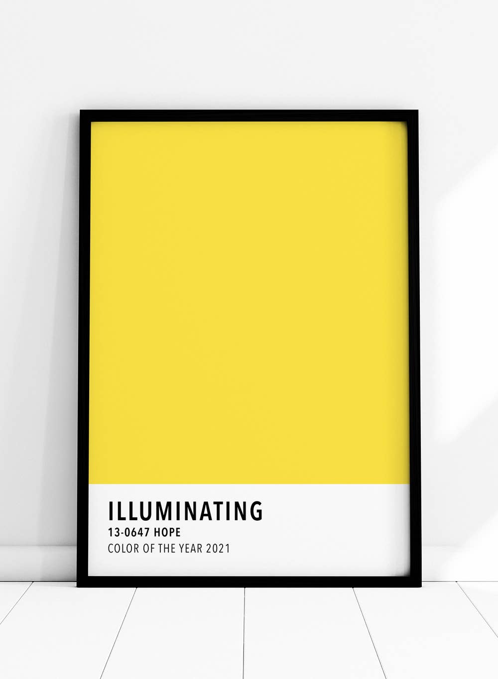 Sugar & Canvas – wholesale Art print – Illuminating Yellow Color Card Art Print CC155