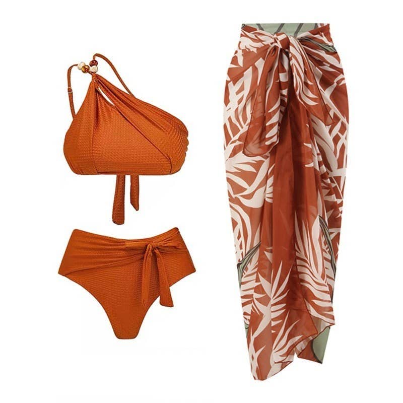 TAWNY Printed Bikini Set With Crop Top And Triangular Bottoms for wholesale on Faire0