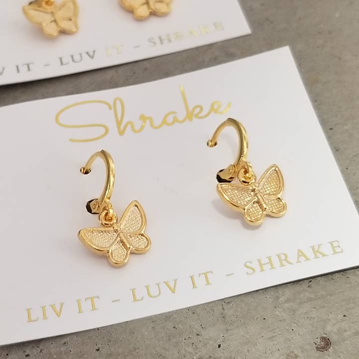 Butterfly Baby Hoops per la vendita all'ingrosso da parte di Shrake Culture