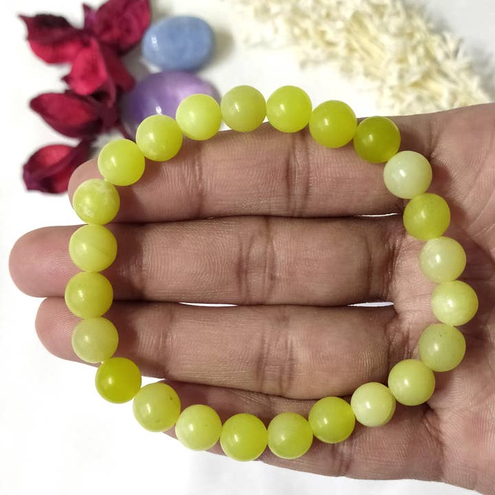Soothing Crystals - Venta al por mayor Pulsera de cuentas - Pulsera Sanadora | Cuarzo Limón | Pulsera de Piedras Preciosas1