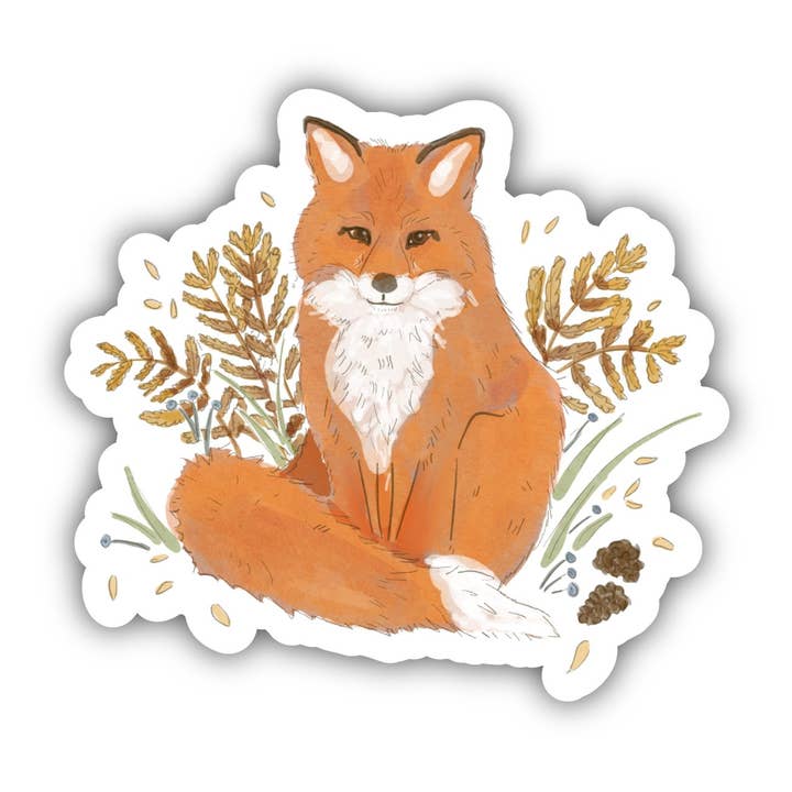 Big Moods - Wholesale Sticker - Orange Fox Fall Sticker0