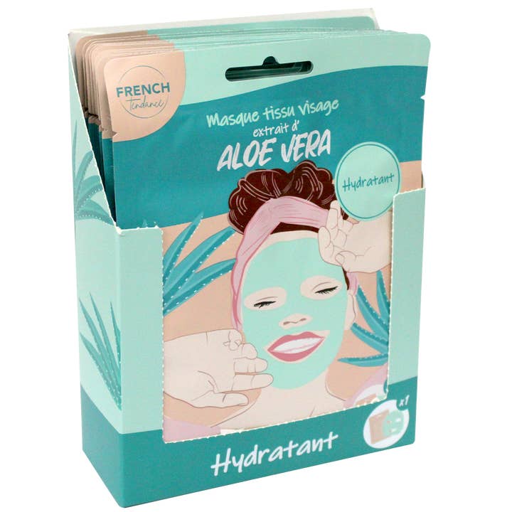 Fabric Face Mask - Aloe Vera - FRENCH TENDANCE and other Purchase Wholesale maschere viso. Free Returns & Net 60 Terms on Faire trending on Faire.