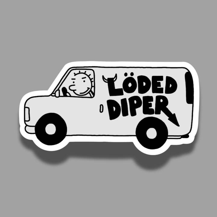 Loded Diper Van | Vinyl Sticker for wholesale by Sticker Dam
