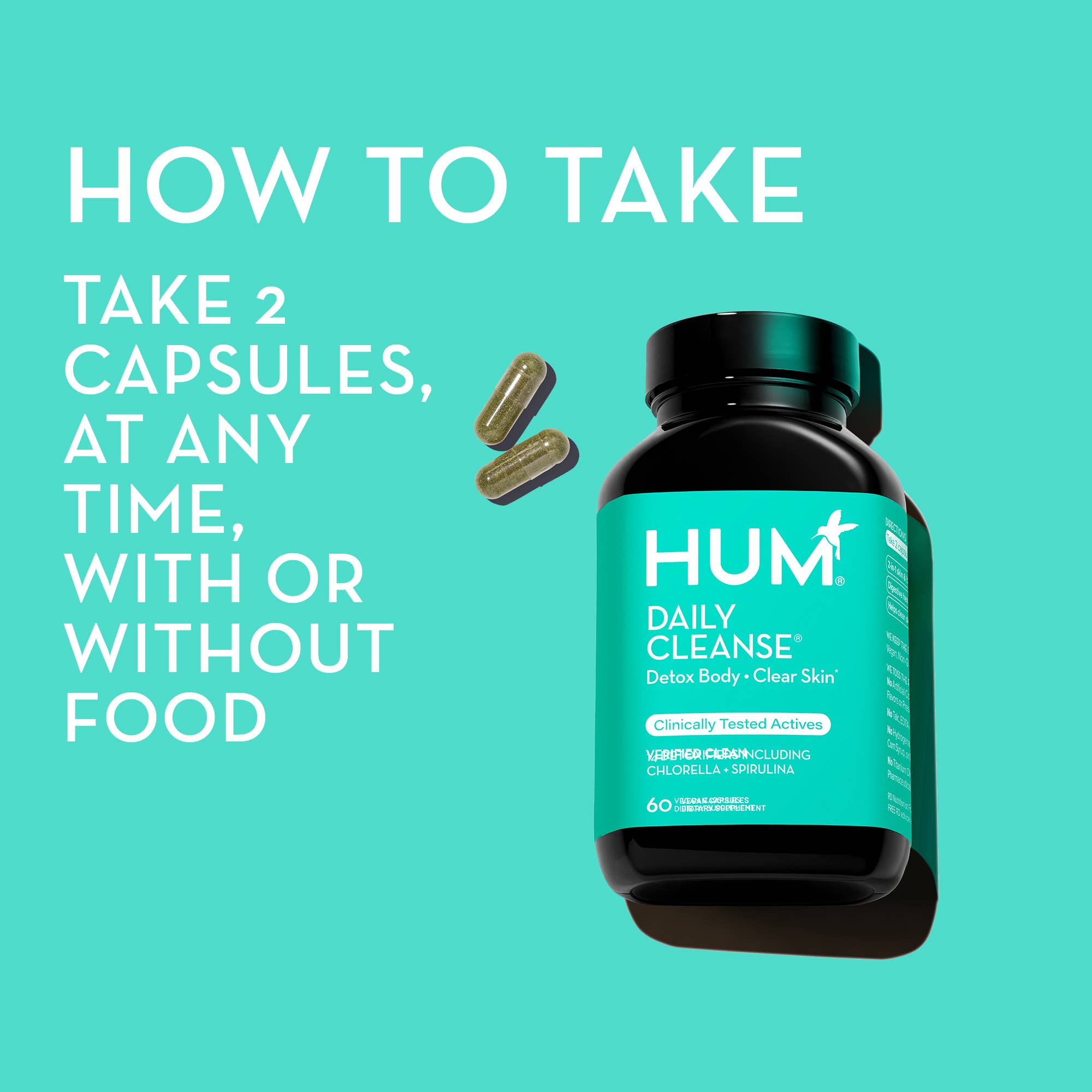 Hum Nutrition - Wholesale Oral Supplement/Vitamin - DAILY CLEANSE CAPSULES FOR SKIN & BODY DETOX7