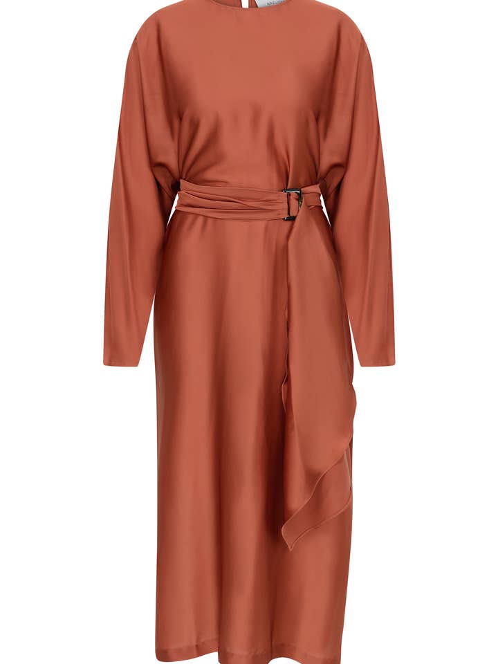 Satinkleid Etienne für den Großhandel von NAZLI CEREN