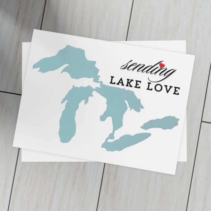 Skickar Lake Love Michigan | Hälsningskort för hemstaten för wholesale av Nefer Designer Candles & Home Decor