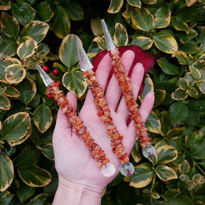 The Healing Sanctuary - Wholesale Spiritual Stone/Crystal - Carnelian Crystal Healing Wand