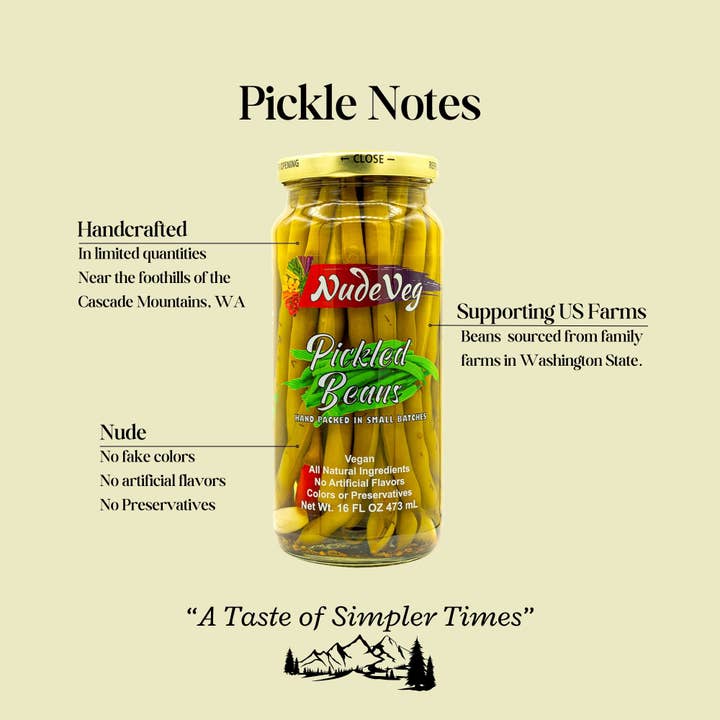Ayurveg | NudeVeg Pickles - Wholesale Pickled Vegetables - Pickled Green Beans | Spicy Dill | Artisanal Pickles2