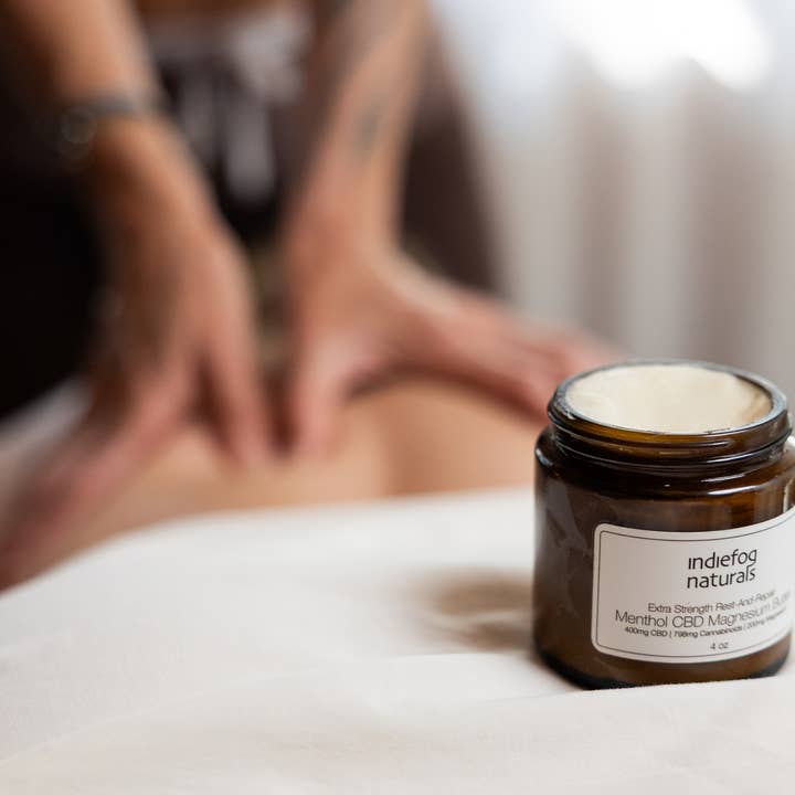 Indiefog Naturals – Engroshandel Hånd- og kropslotion – Lindre Menthol Magnesium Smør - Ekstra Styrke1