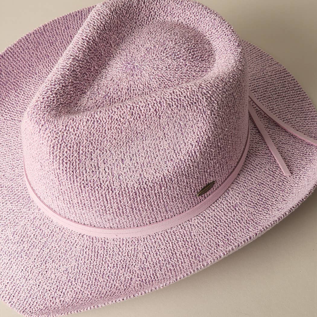 Fashion City – wholesale Cowboy Hat – Women’s – Solid Color Terry Cloth Cowboy Panama Adjustable Sun Hat
14