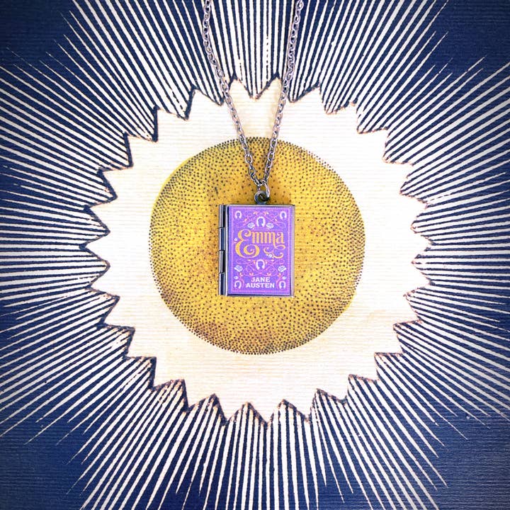 Marshall and Rose - Wholesale Pendant/Charm Necklace - Book Locket Emma - Lilac Filagree3