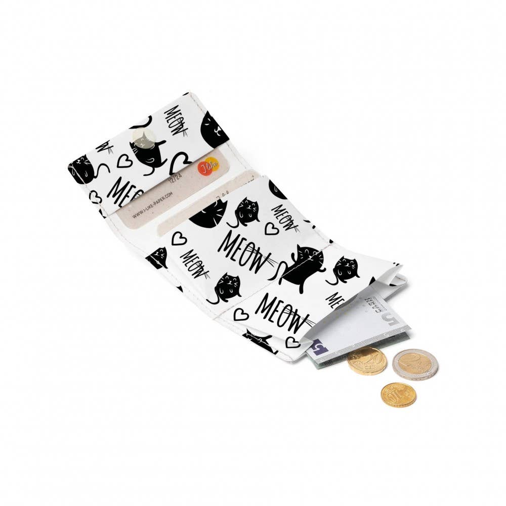 I Like Paper – wholesale Wallet – Women's – MEOW Tyvek® Flap Wallet1