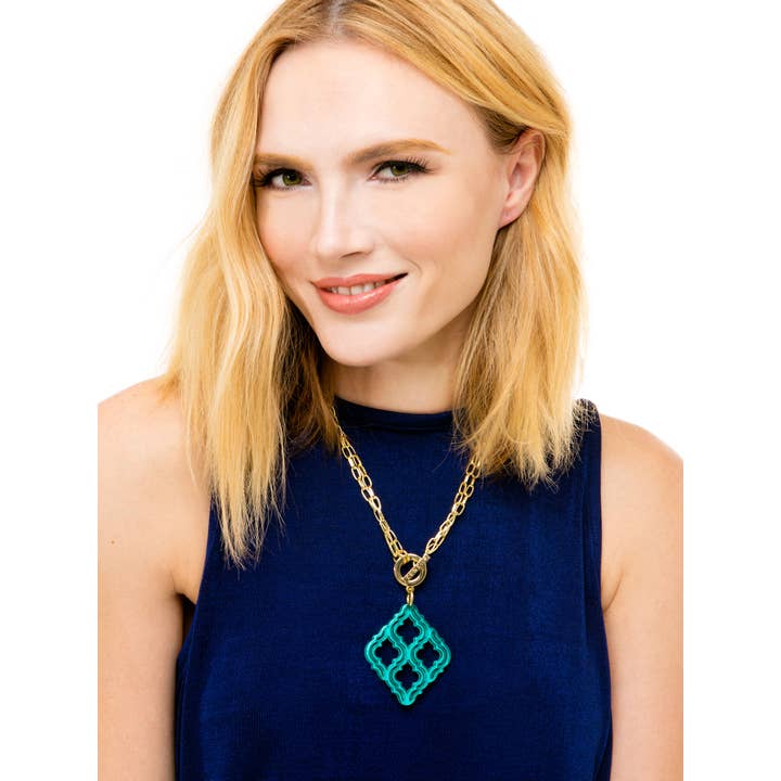 ZENZII Jewelry - Wholesale Pendant/Charm Necklace - Lattice Pendant Necklace33