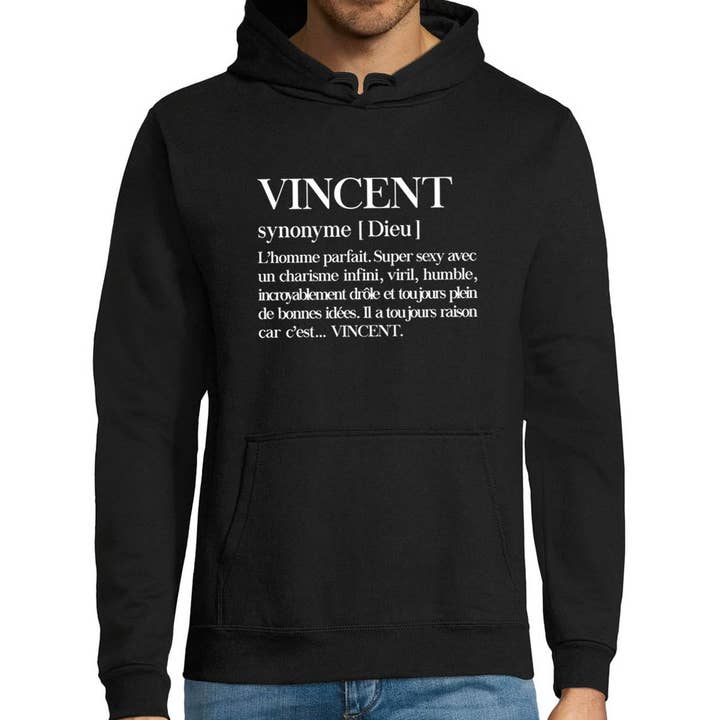 Vincent hoodie | First name Definition for wholesale by Planetee