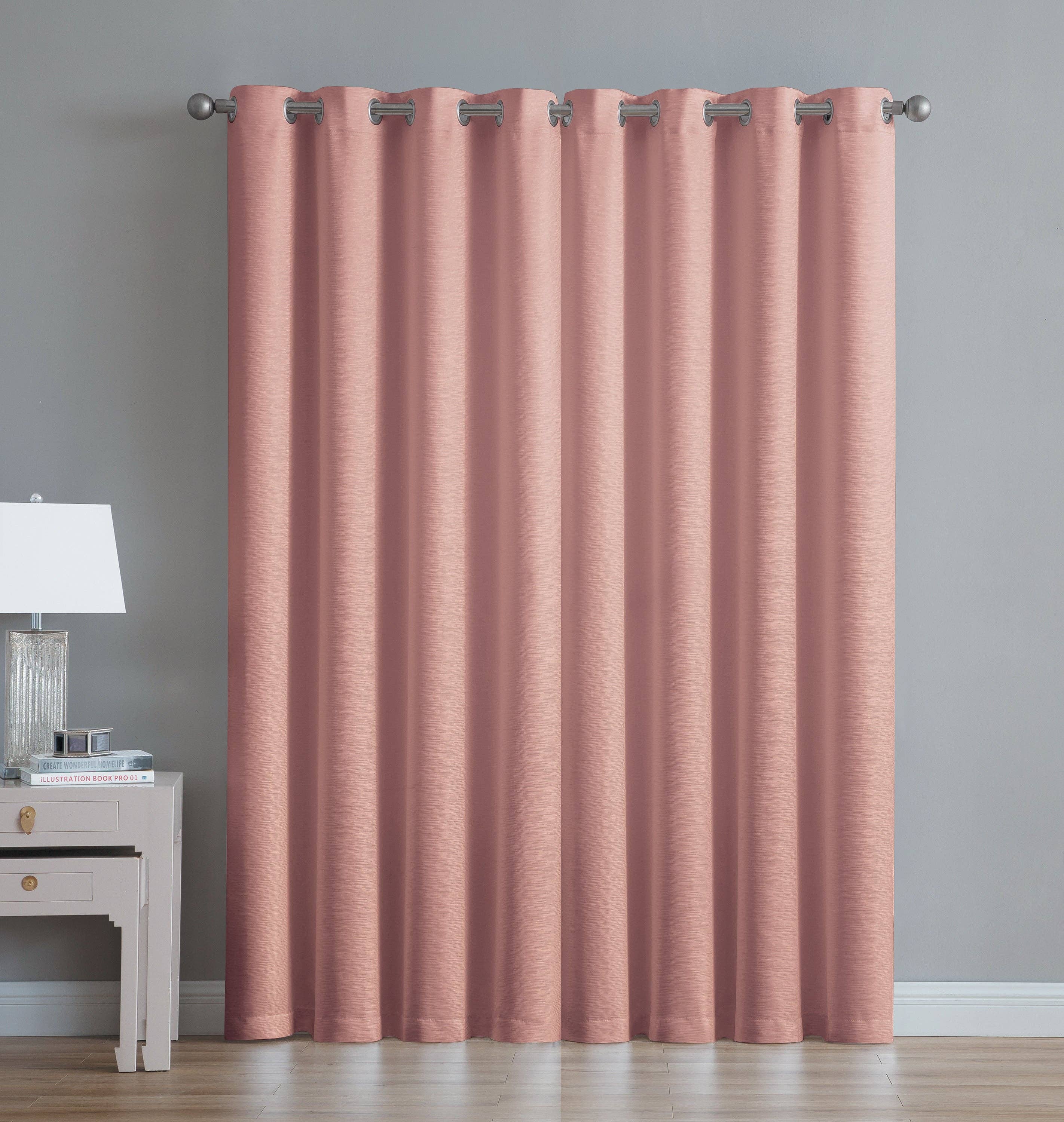 Linen Mart – wholesale Curtain – Abstract Grommet Top Thermal Insulated Blackout Window Curta2