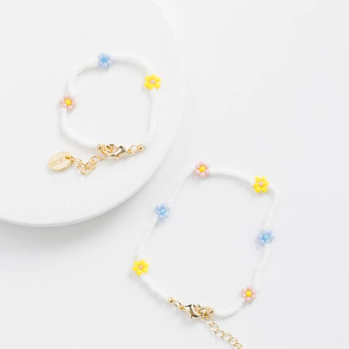 Cove Jewelry - Wholesale Charm/Dangle Bracelet - Sadie Flower Bracelet Multi (Mom & Me Sizing)2