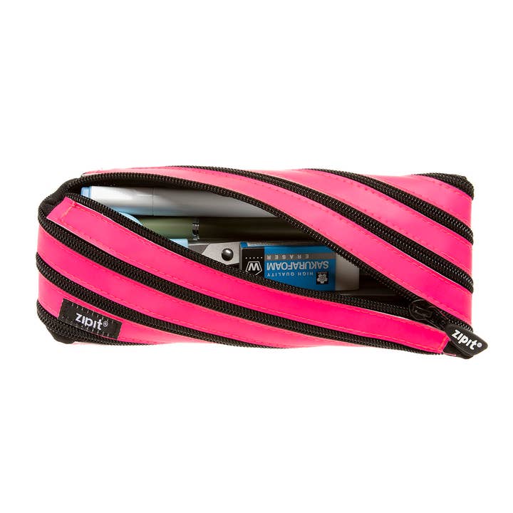 ZIPIT - Wholesale Pencil Case/Pouch - ZIPIT Neon Pencil Case, Pink0