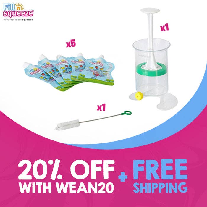 Baby Food Maker Kit - Bargain Pack for wholesale by fill n squeeze