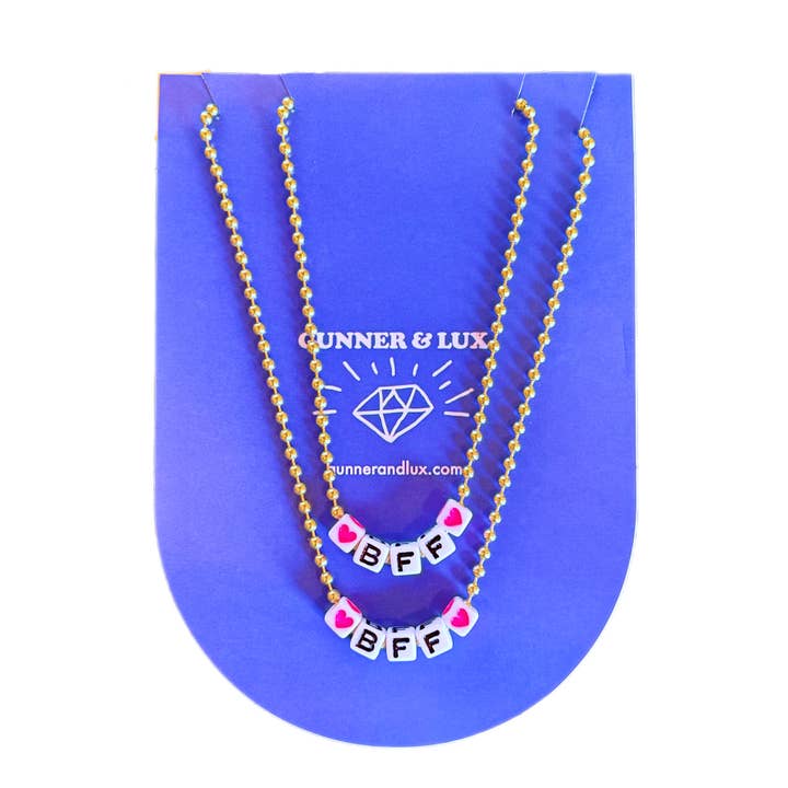 Gunner & Lux - Wholesale Kids Necklace - Kids - "BFF Necklaces 2 Pack"