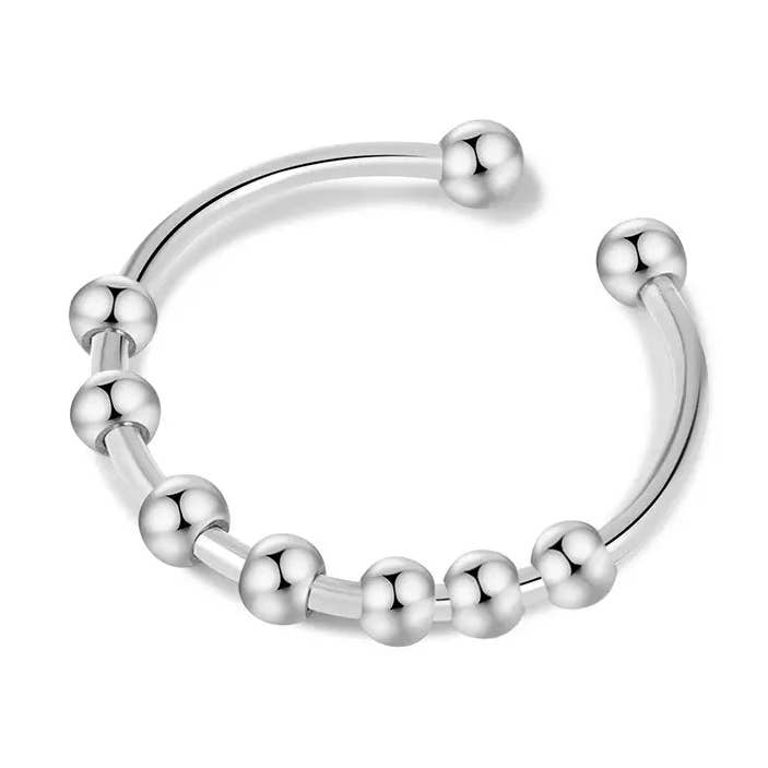 FIERCE ONE - Wholesale Band/Stacked Ring - Anxiety Ring - fully adjustable0