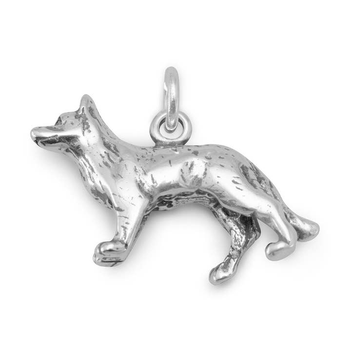 German Shepherd Dog Charm for wholesale by Silver Stars Collection