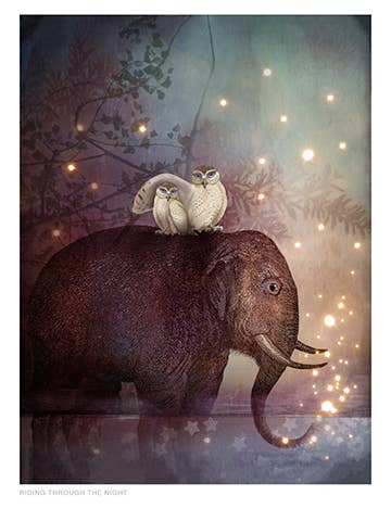 Riding Through the Night - Artist: Catrin Welz-Stein - CD41 for wholesale by Masala Cards