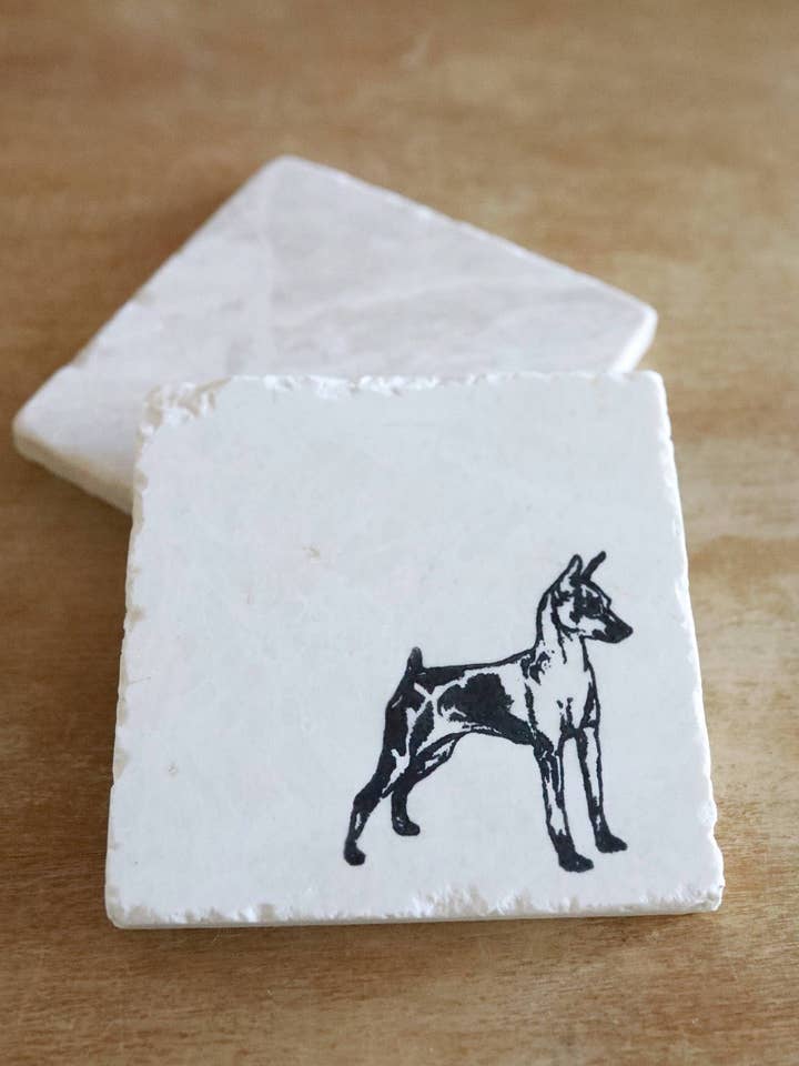 Sottobicchiere in miniatura Pinchser per la vendita all'ingrosso da parte di Lace, Grace & Peonies Marble Coasters