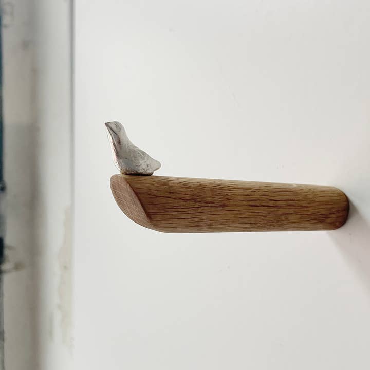 Formpoet - Wholesale Wall Hook - Bird - Coat Hook made of Oak Wood and Tin 130mm12